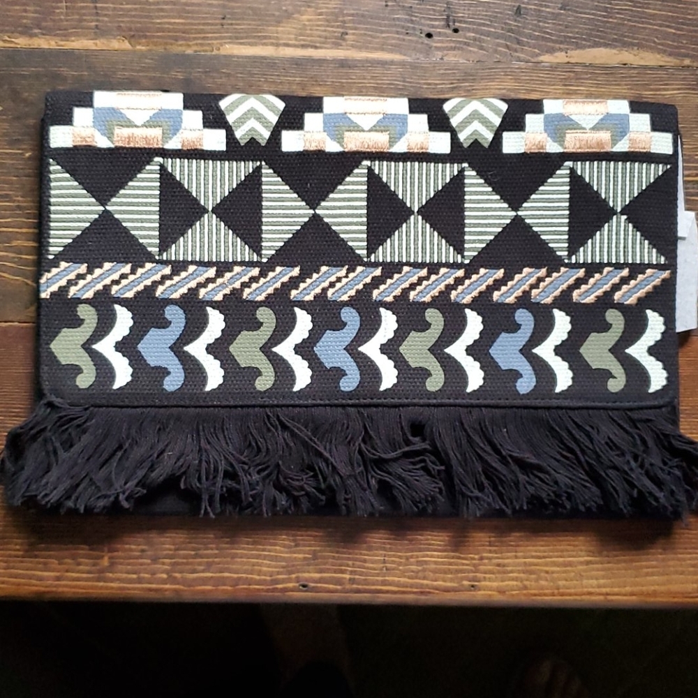 Stella & Dot Fringe Clutch nwot